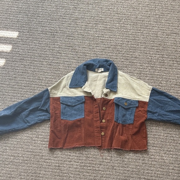 Colorblock Corduroy Jacket - Picture 1 of 1